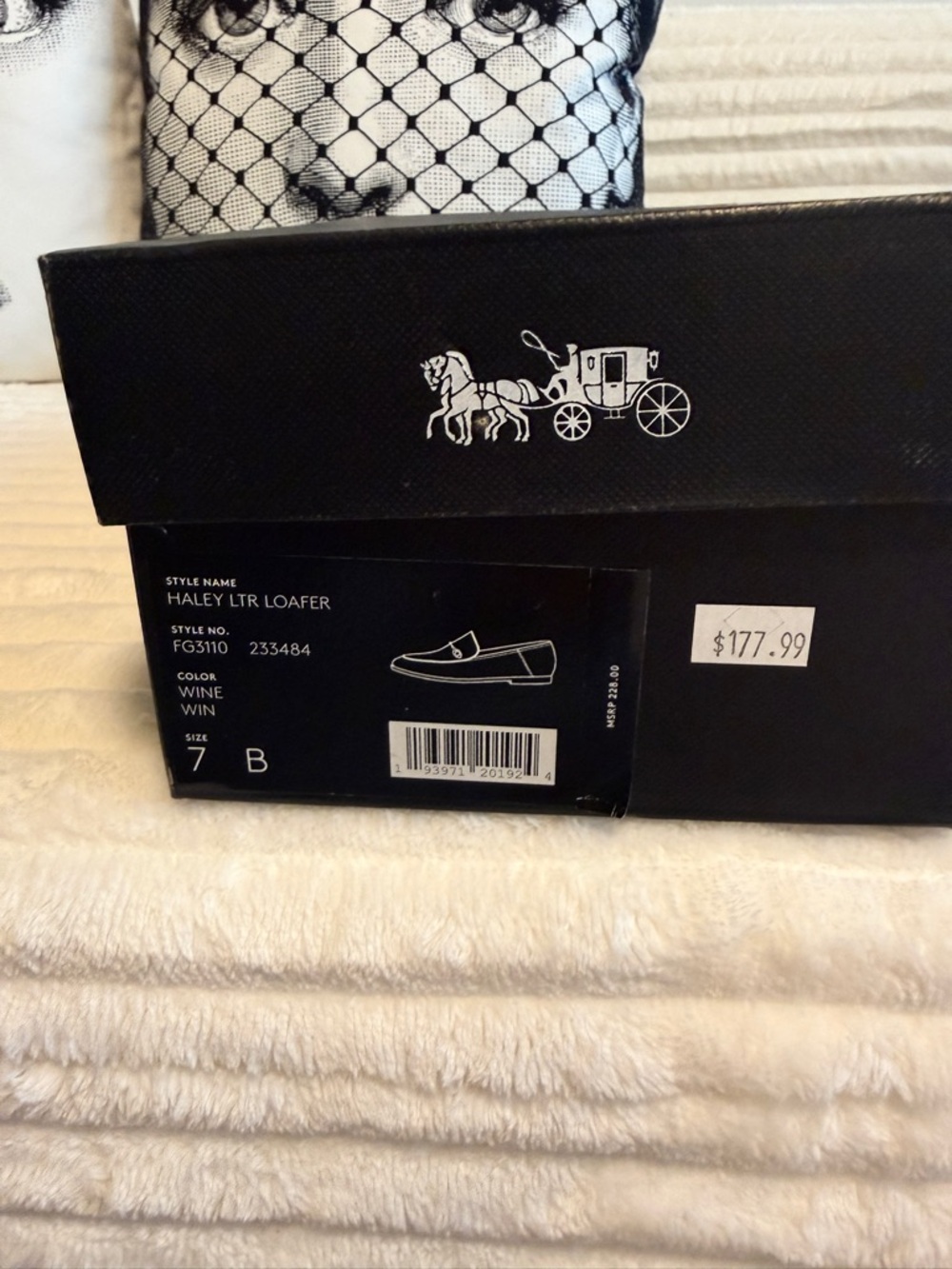 COACH Haley leather loafers | Wine burgundy | Size 7 - Picture 3 of 14